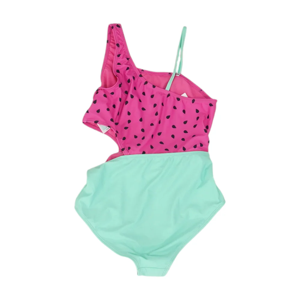Pink Color Block One-Piece - Image 2