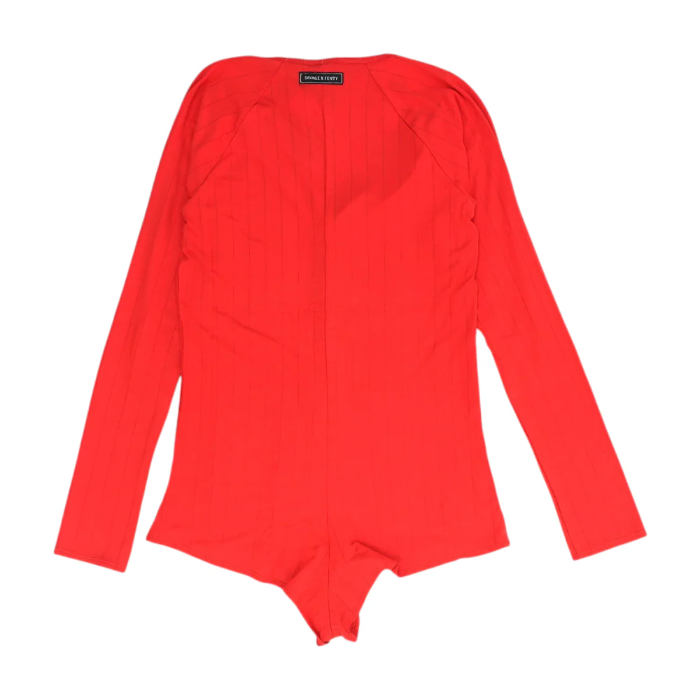 Red Solid Onesie - Image 2