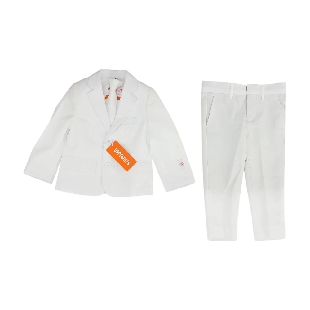 White Solid 3pc Suit