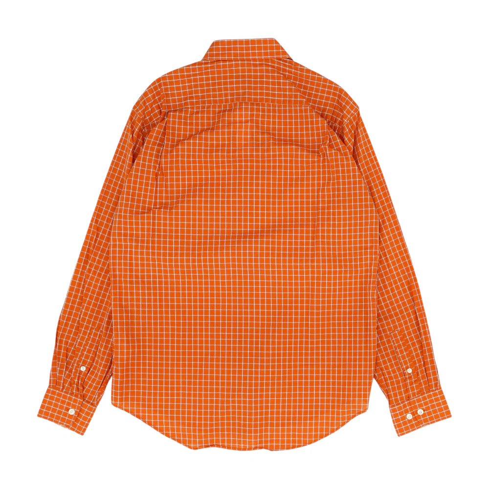 Orange Check Long Sleeve Button Down - Image 2