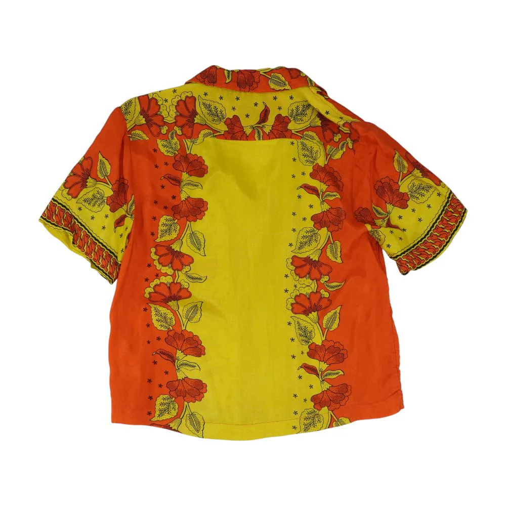 Orange Floral Button Down - Image 2