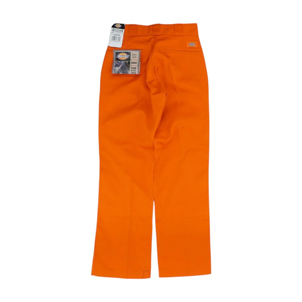 Orange Solid Casual Pants - Image 2
