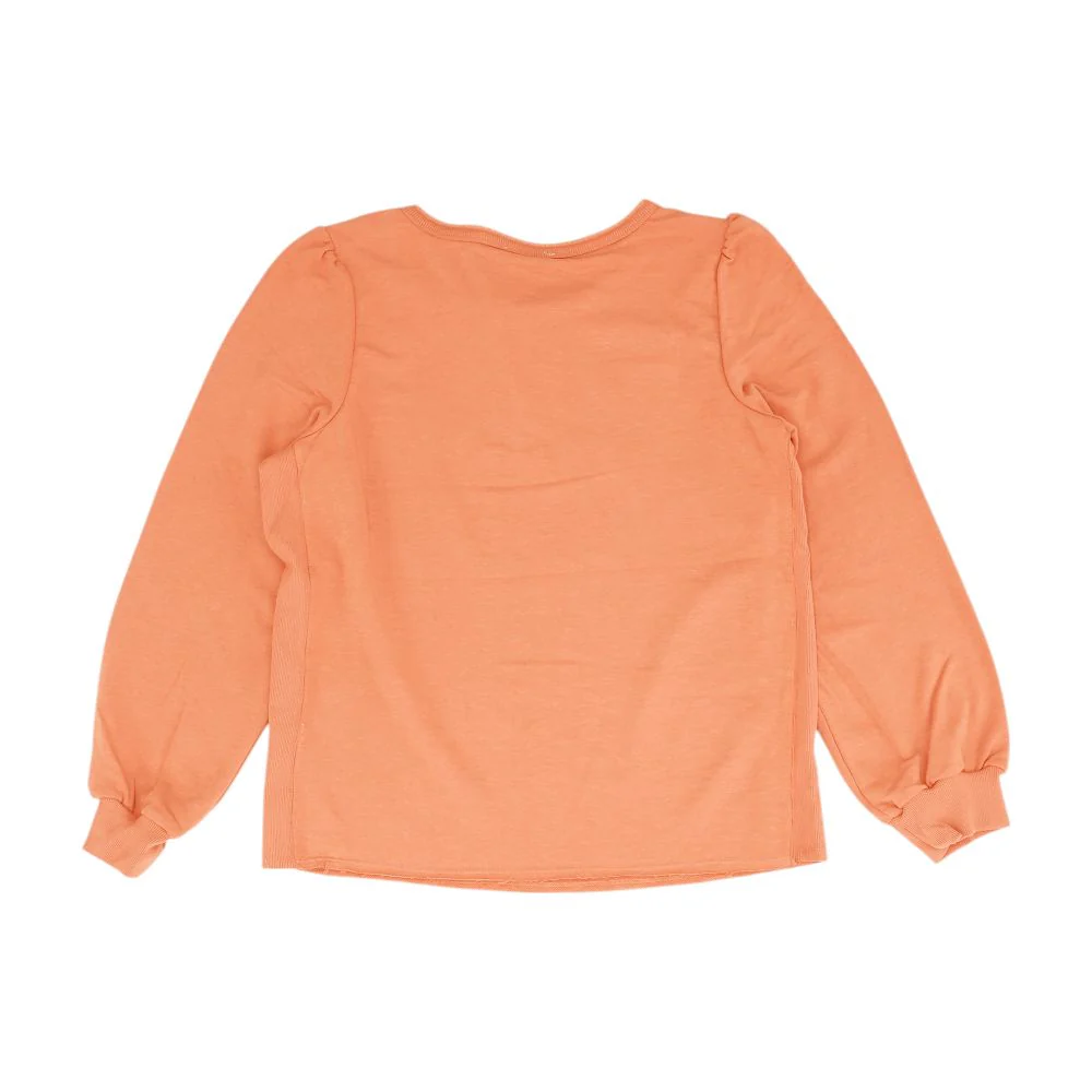 Orange Solid Sweatshirt - Image 2