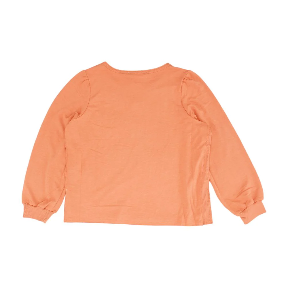 Orange Solid Sweatshirt - Image 2