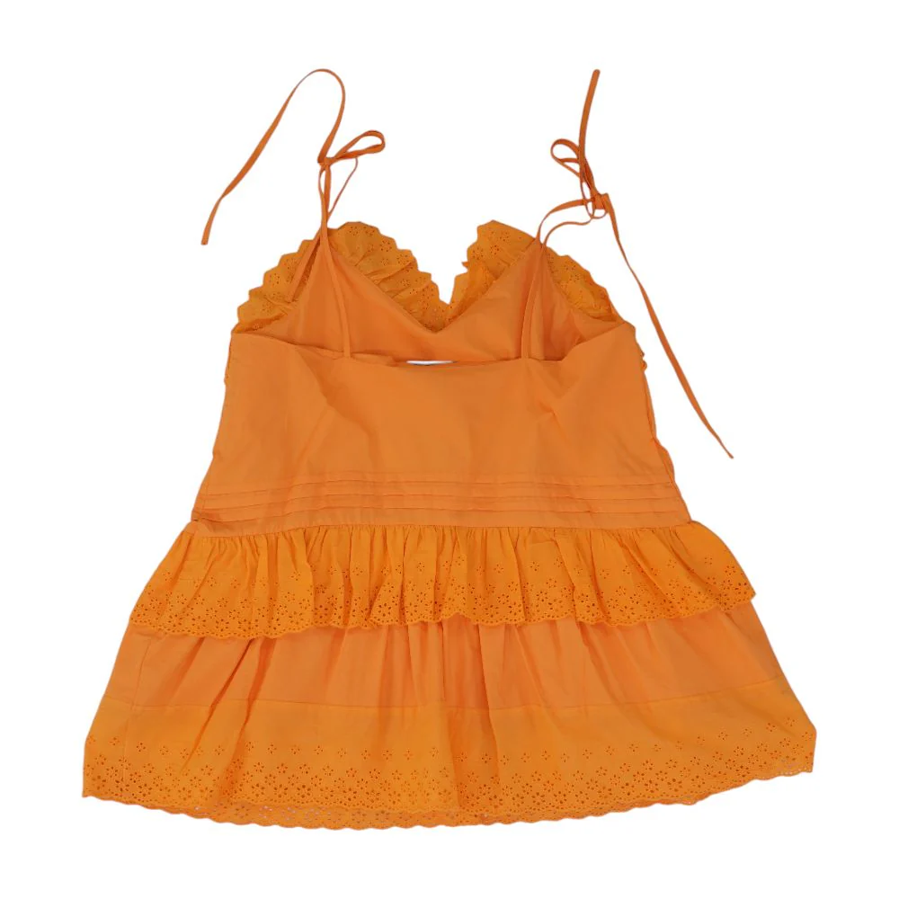 Orange Tank Knit Top - Image 2