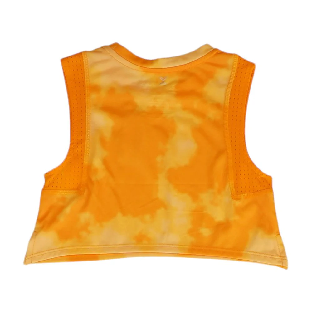 Orange Tie Dye Tank T-Shirt - Image 2