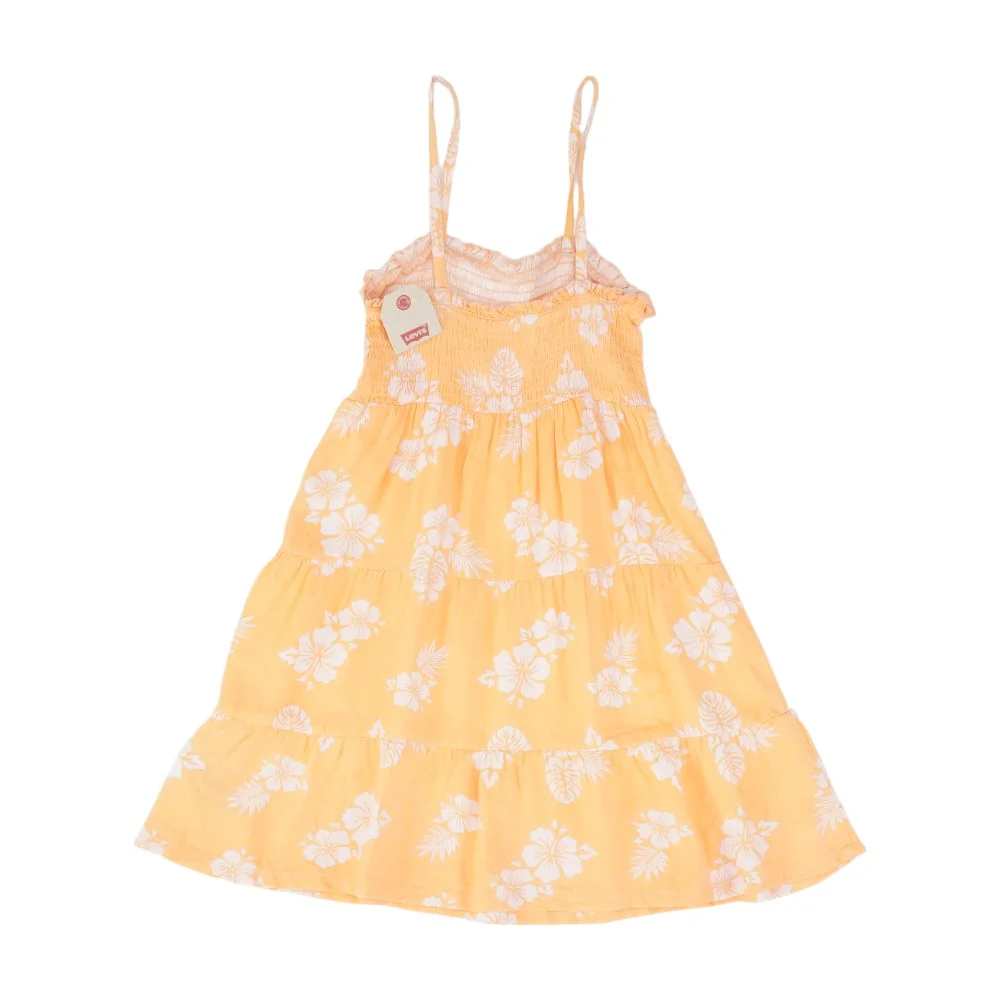 Orange Tropical Midi Dress - Image 2