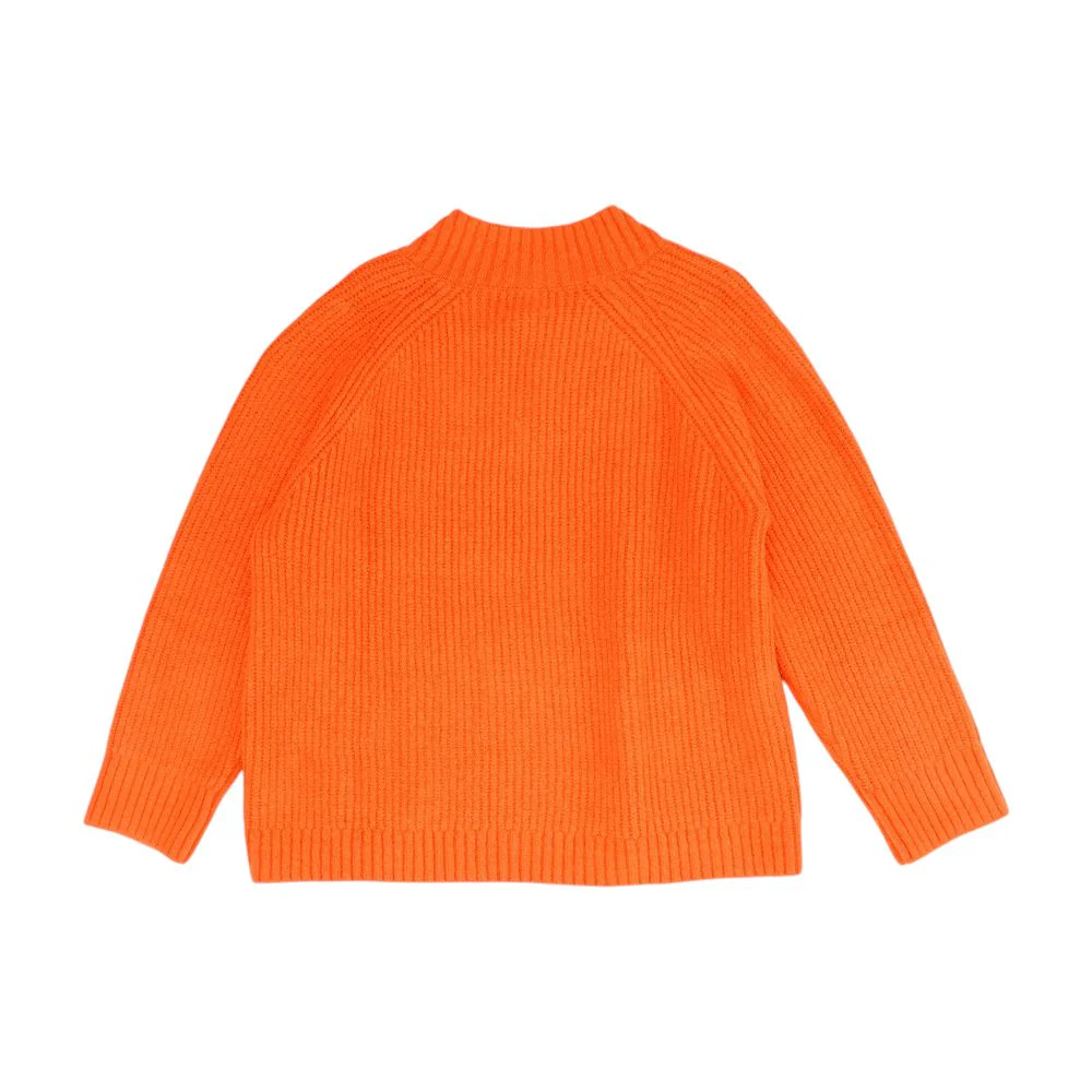 Orange V-Neck Sweater - Image 2