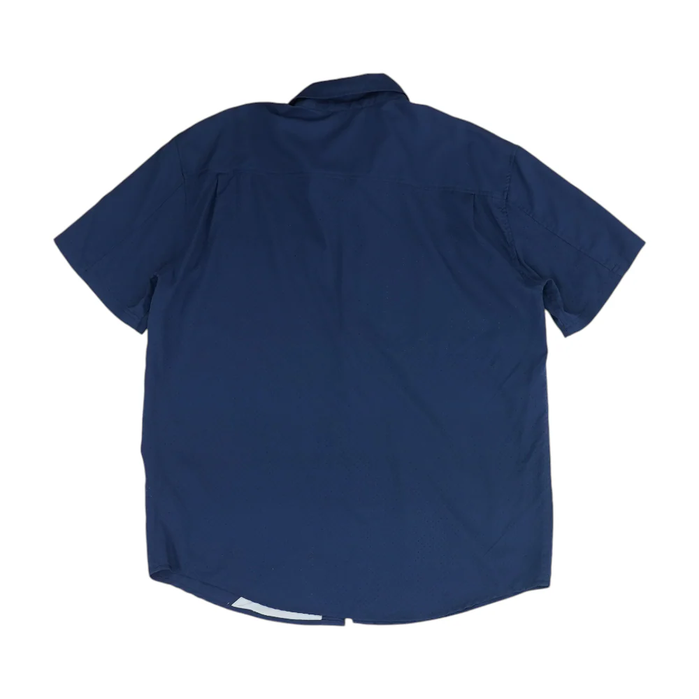 Navy Solid Outdoor Button Down - Image 2