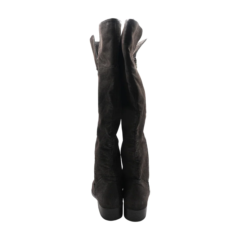 Gray Over-the-Knee Boots - Image 2