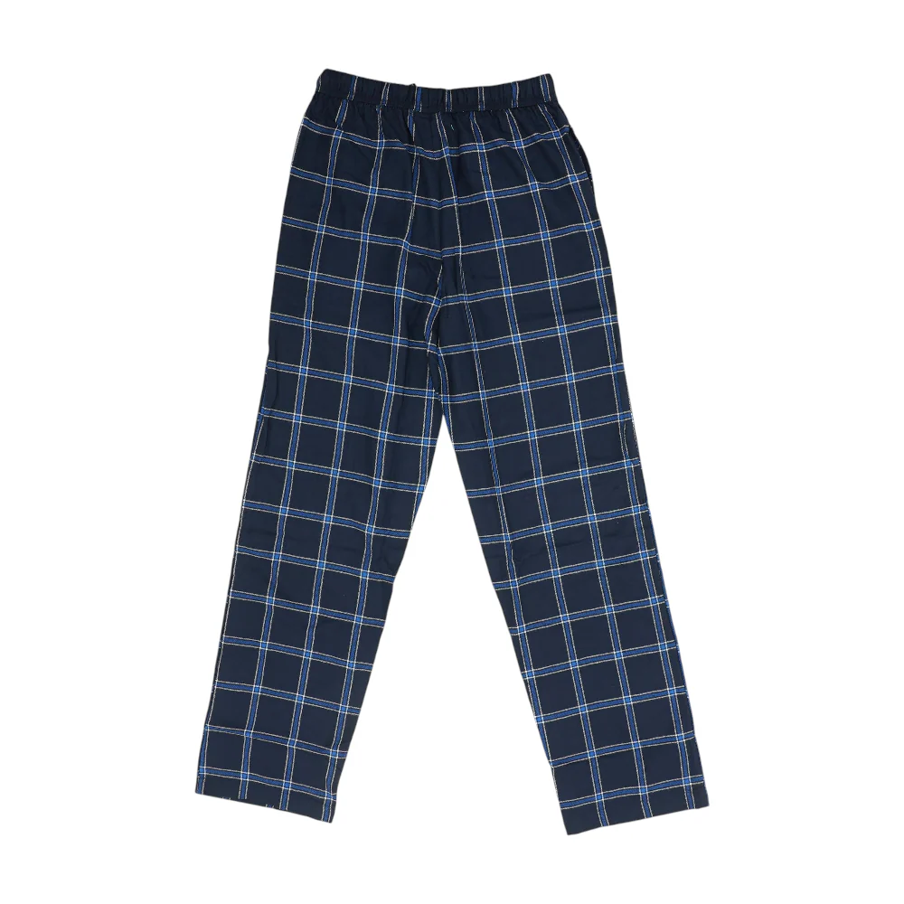 Navy Check Pajama Bottom - Image 2