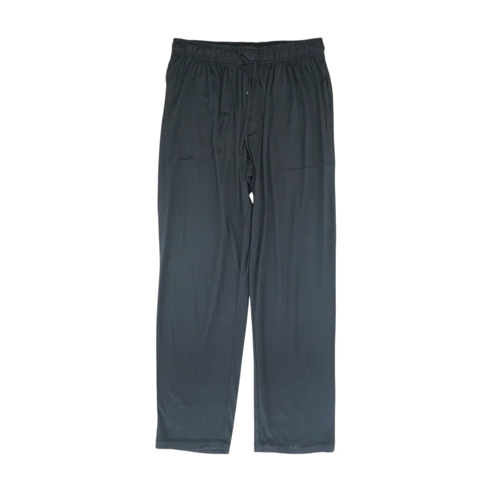 Black Solid Pajama Bottom