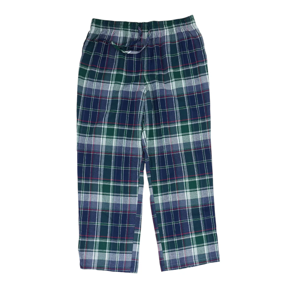 Navy Plaid Pajama Bottom