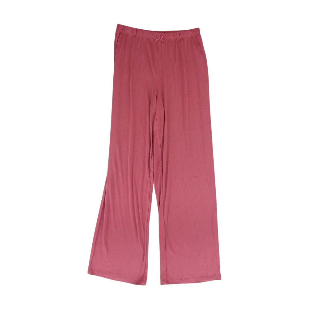 Magenta Solid Pajama Bottom