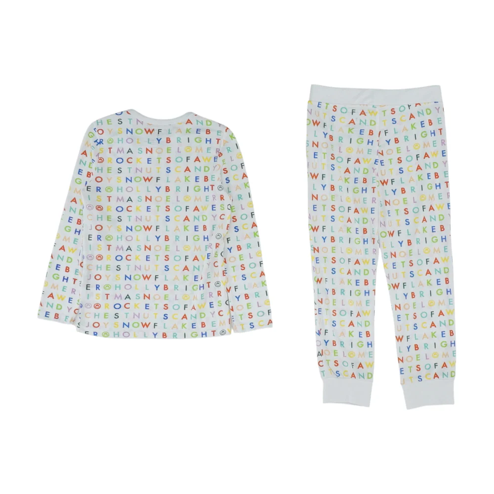 White Print Pajama Set - Image 2