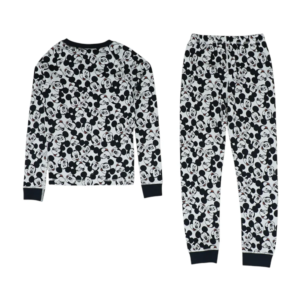 White Print Pajama Set - Image 2