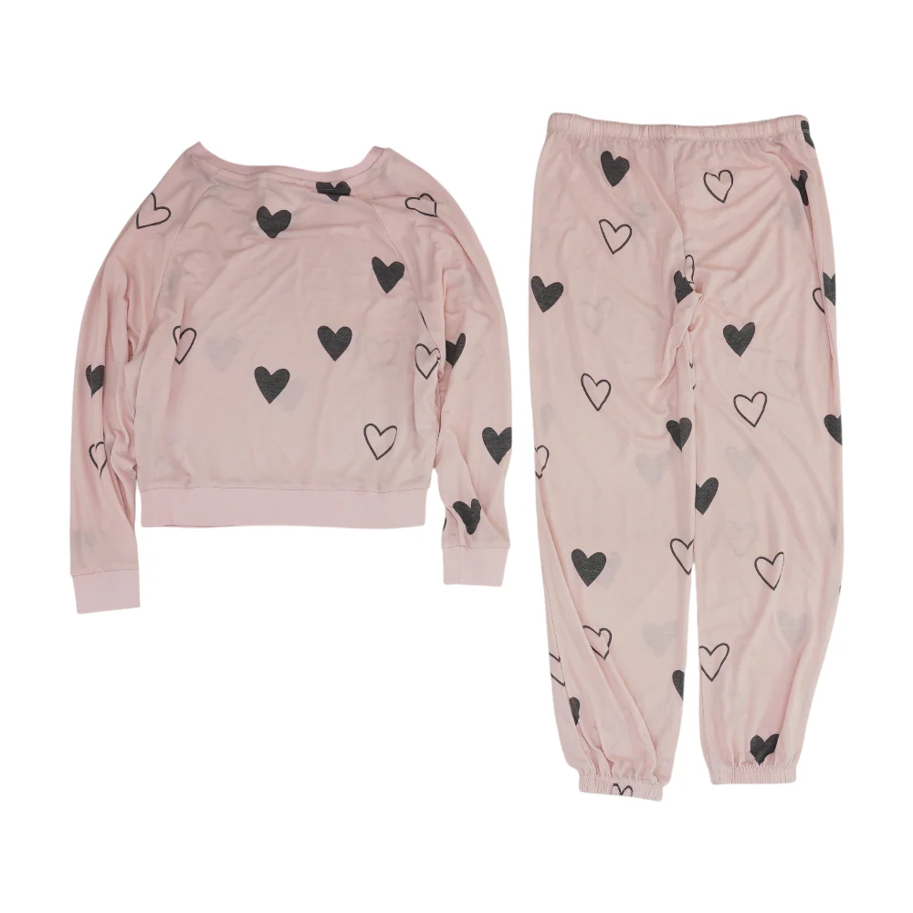 Pink Hearts Pajama Set - Image 2