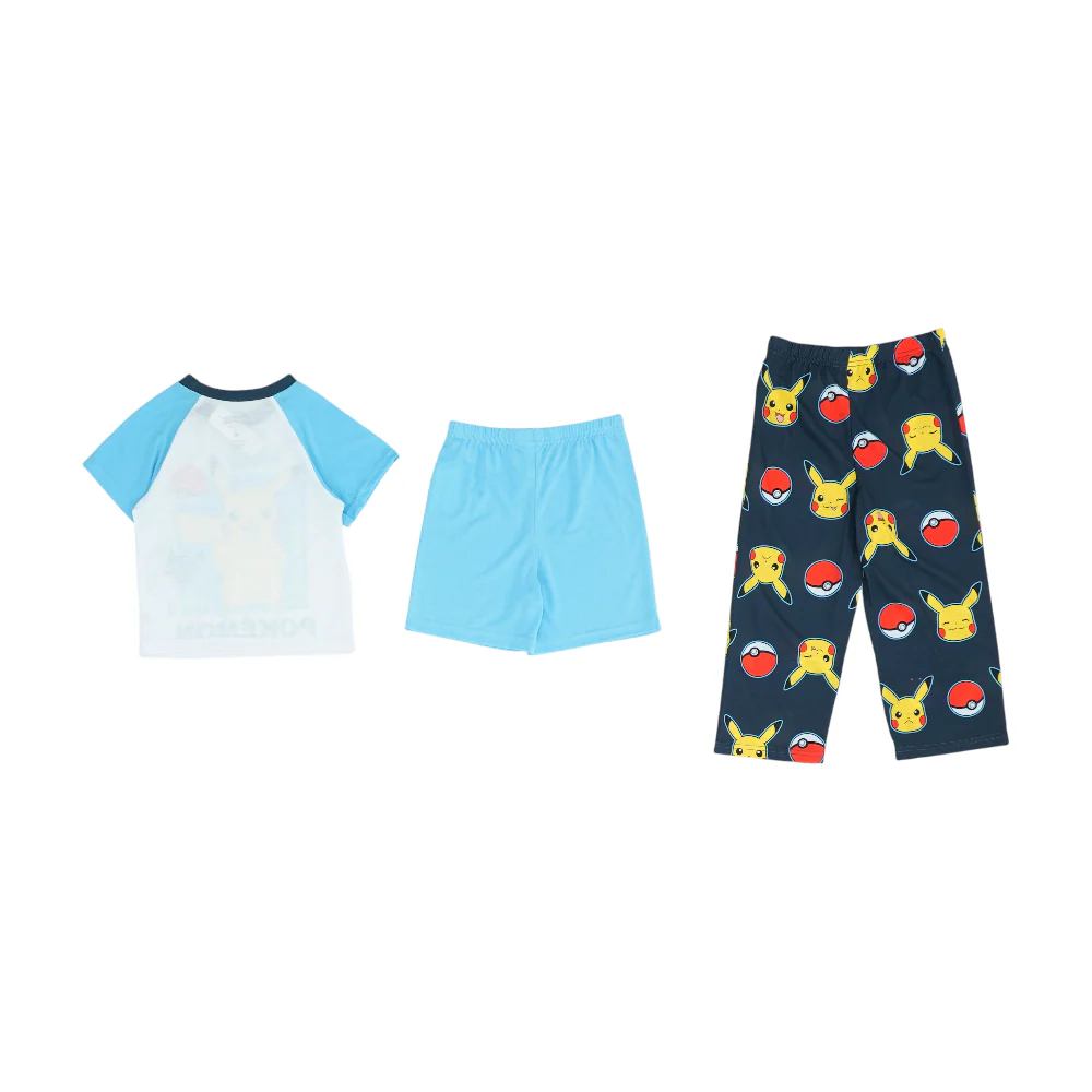 White Color Block Pajama Set - Image 2