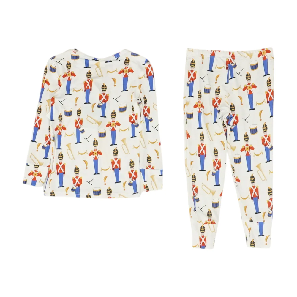 White Print Pajama Set - Image 2