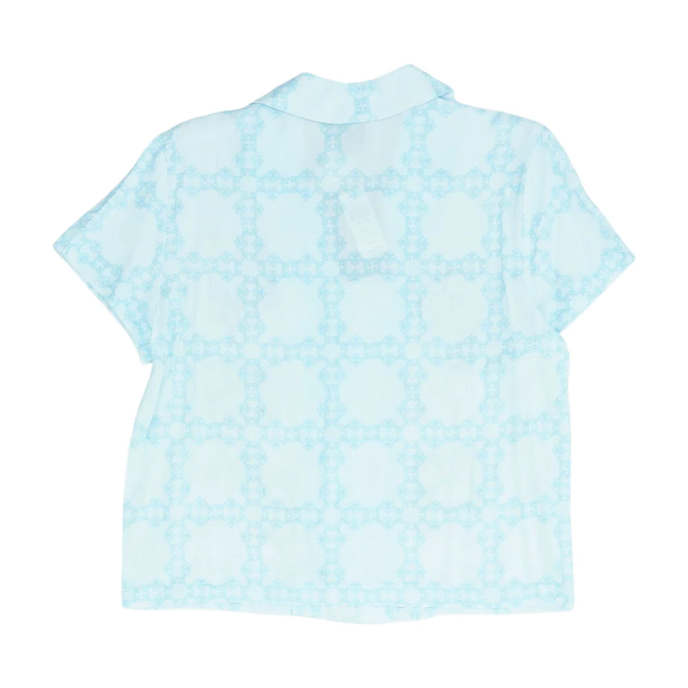 Blue Print Pajama Top - Image 2
