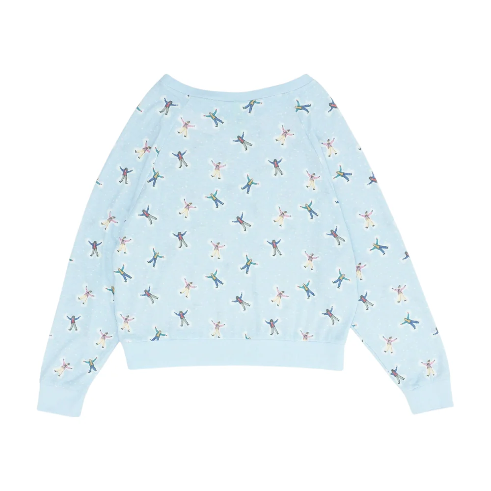 Blue Print Pajama Top - Image 2