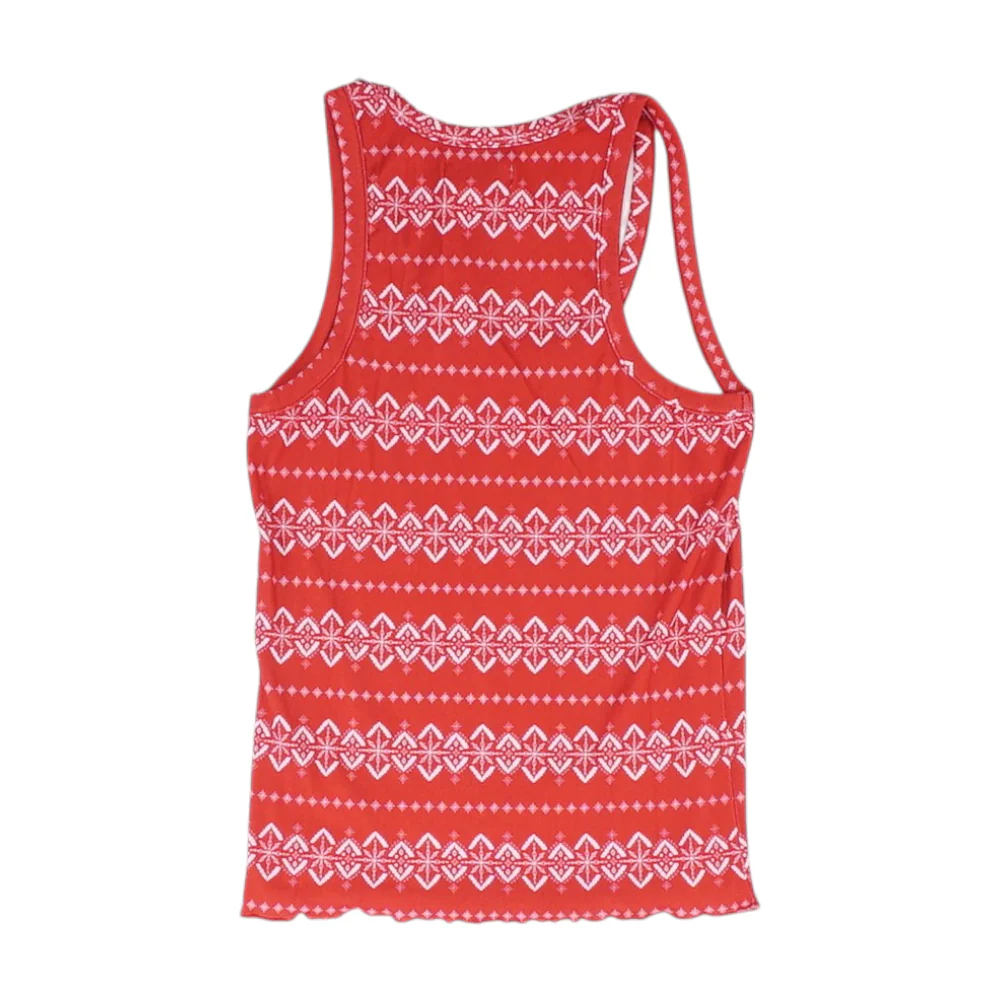 Red Graphic Pajama Top - Image 2
