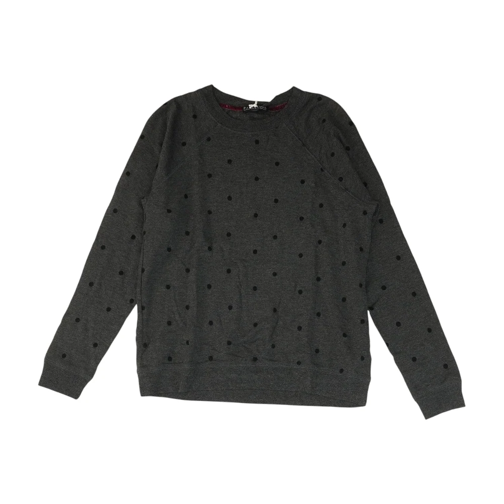 Gray Polka Dot Pajama Top