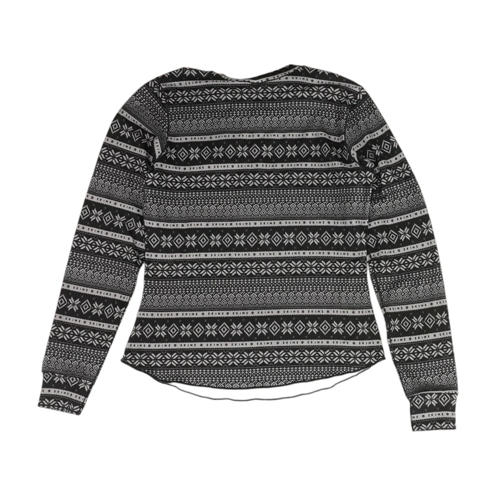 Black Graphic Pajama Top - Image 2