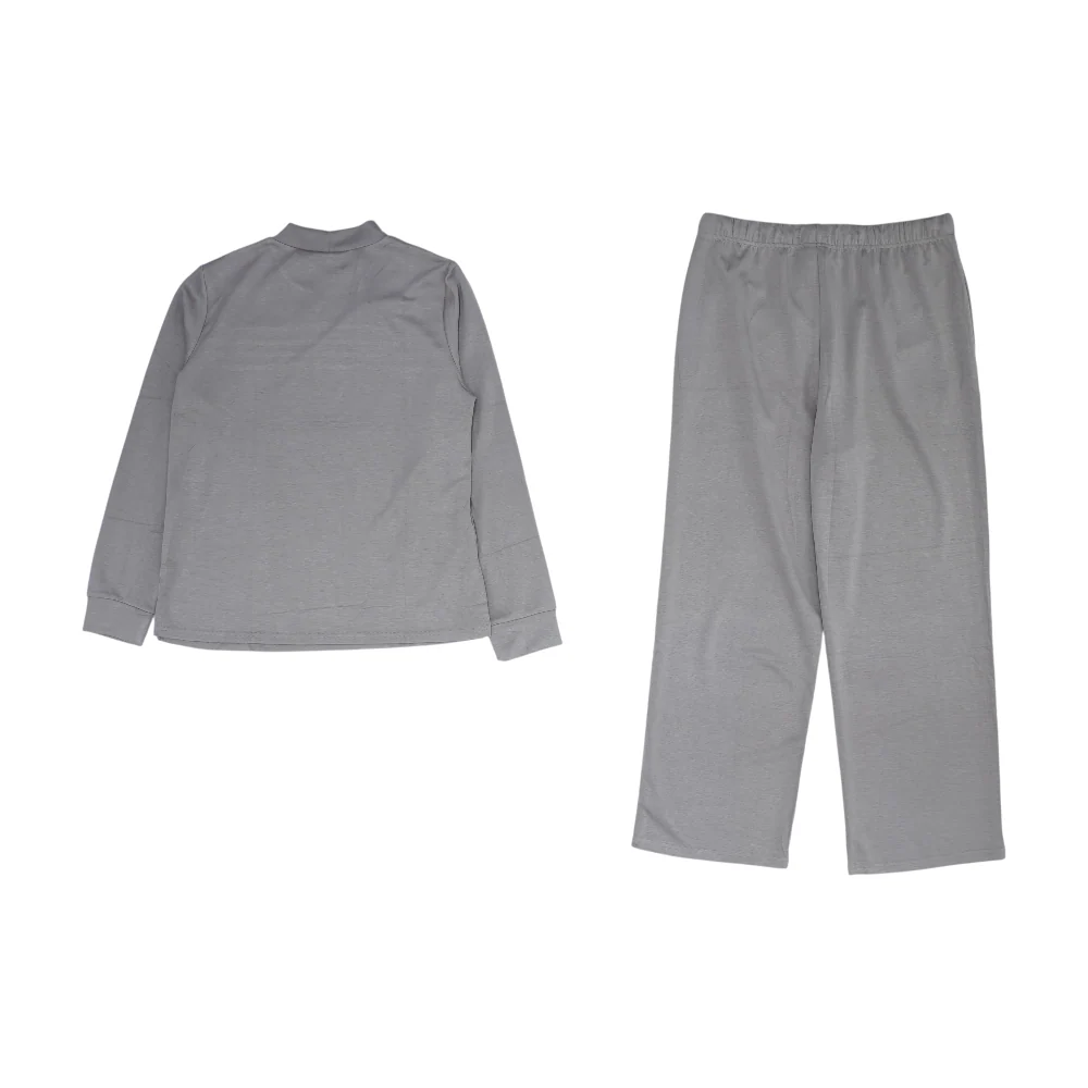 Brown Solid Pant Set - Image 2