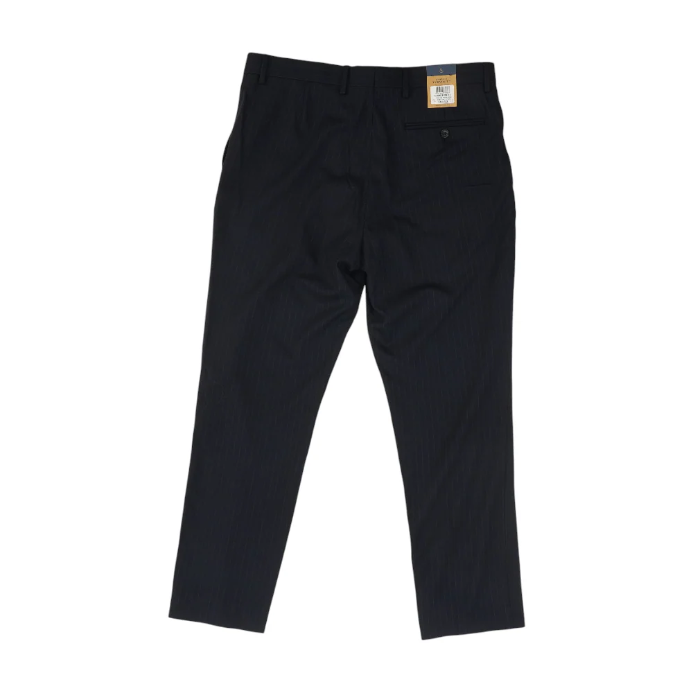 Navy Striped Slim Pants - Image 2