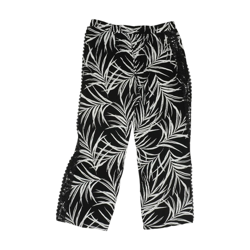 Black Graphic Pants - Image 2