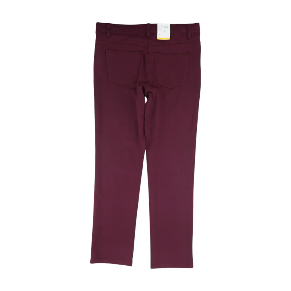 Maroon Slim Pants - Image 2