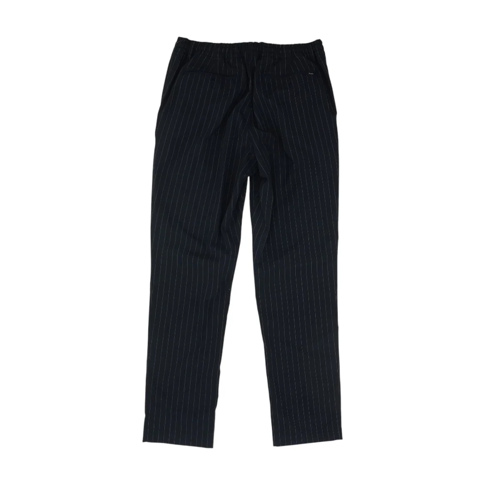 Navy Striped Slim Pants - Image 2