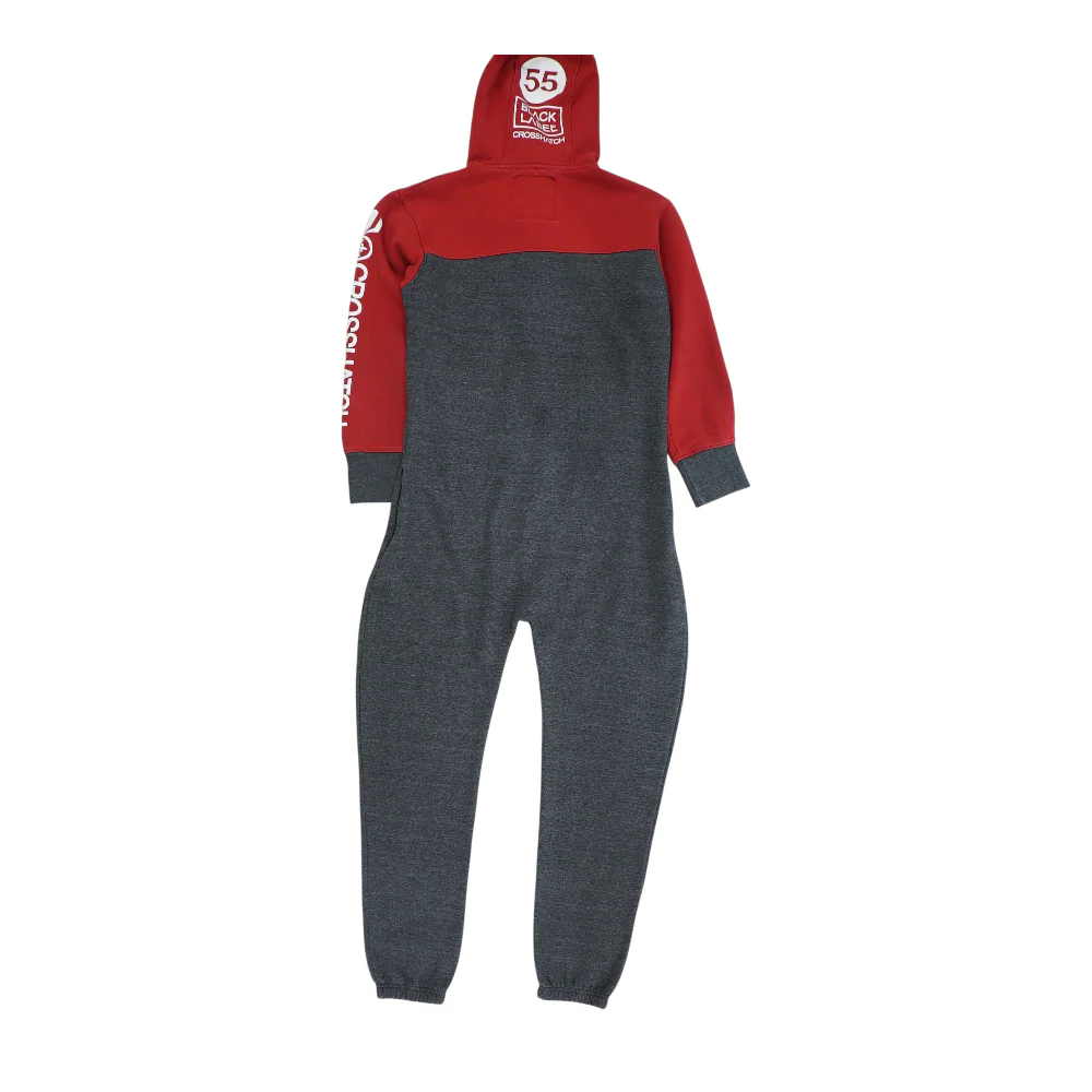 Gray Color Block Straight Pants - Image 2