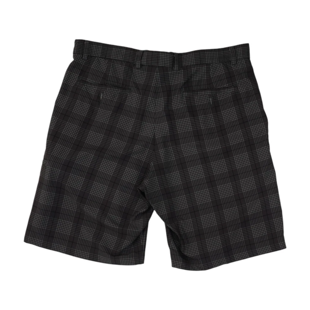 Gray Plaid Chino Shorts - Image 2