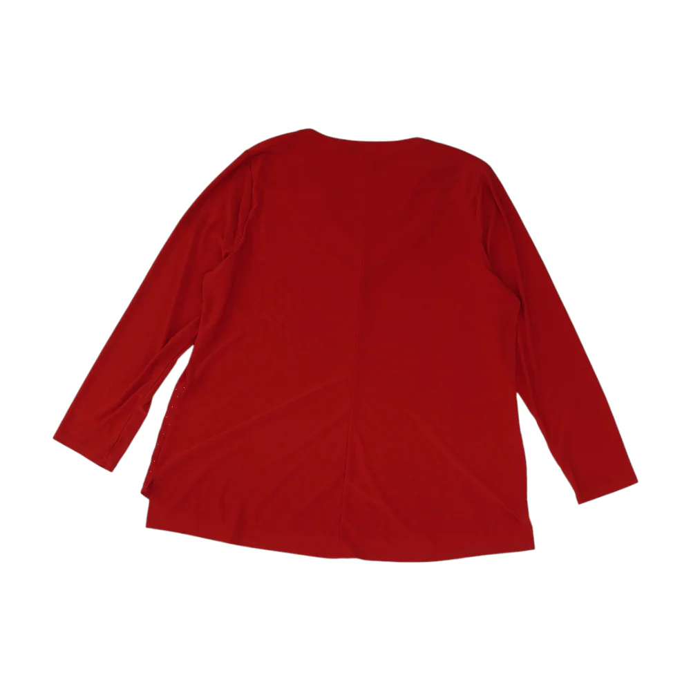 Red Petite Blouse - Image 2