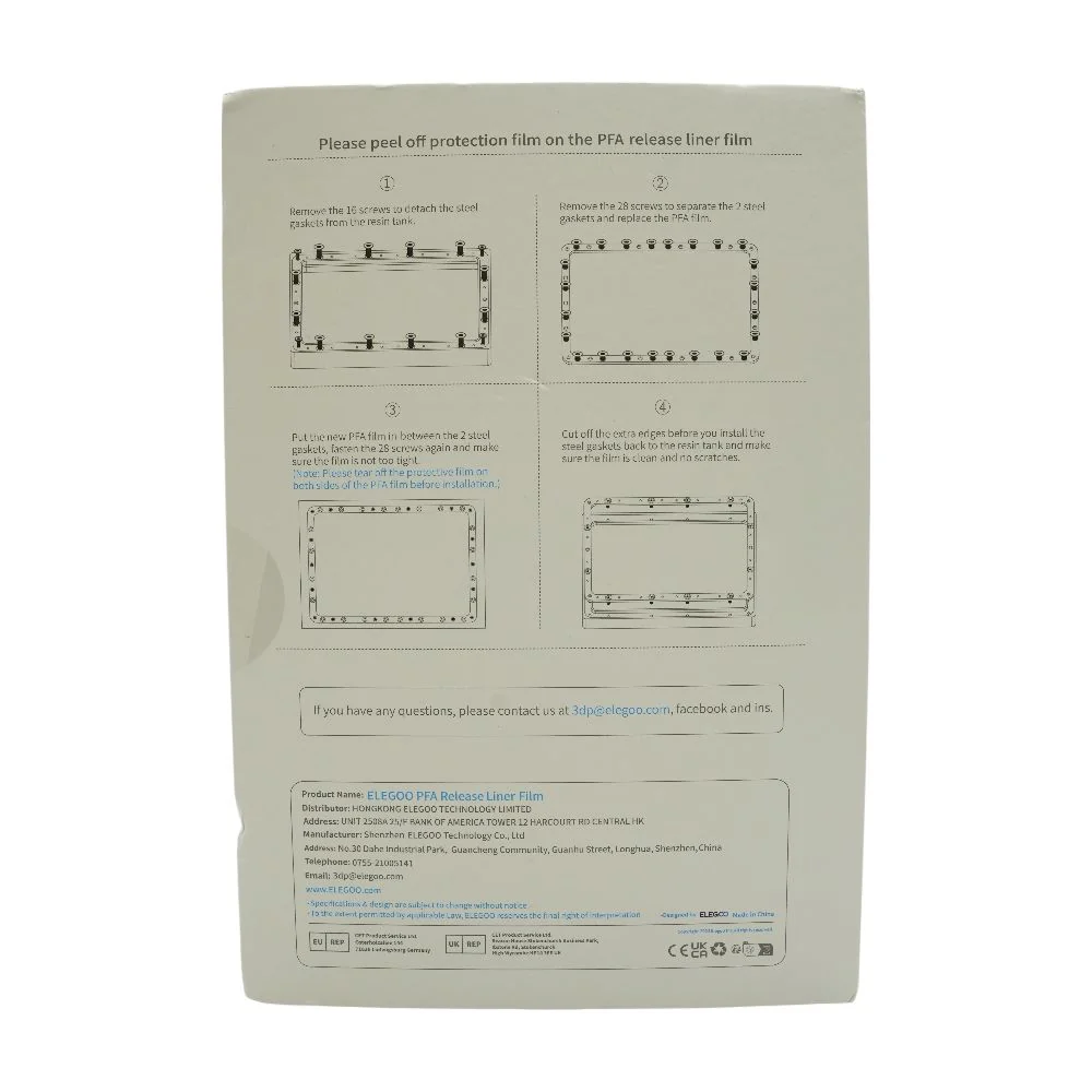 PFA Release Liner Film for Saturn 2 and Saturn 3 LCD 3D Printer - Image 2