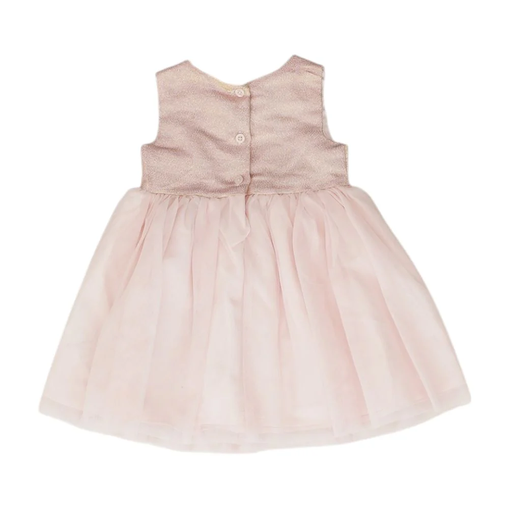 Pink Color Block Midi Dress - Image 2