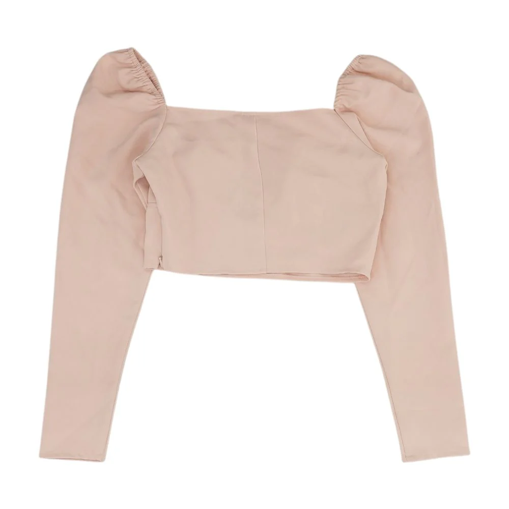 Pink Cropped Blouse - Image 2
