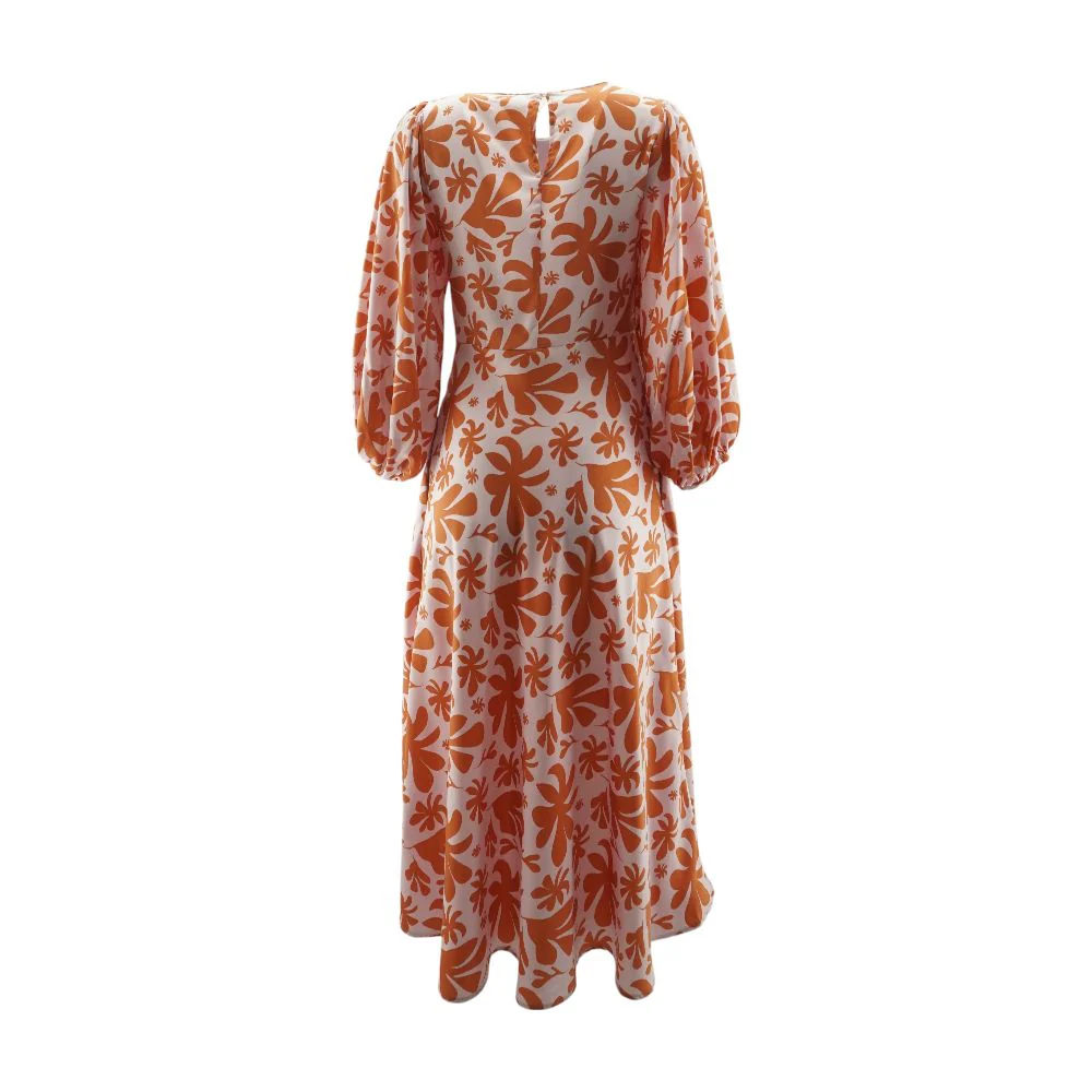 Pink Floral Midi Dress - Image 2