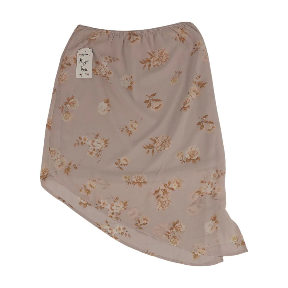 Pink Floral Midi Skirt - Image 2