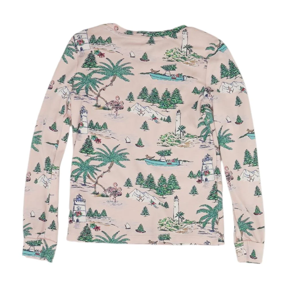 Pink Graphic Pajama Top - Image 2