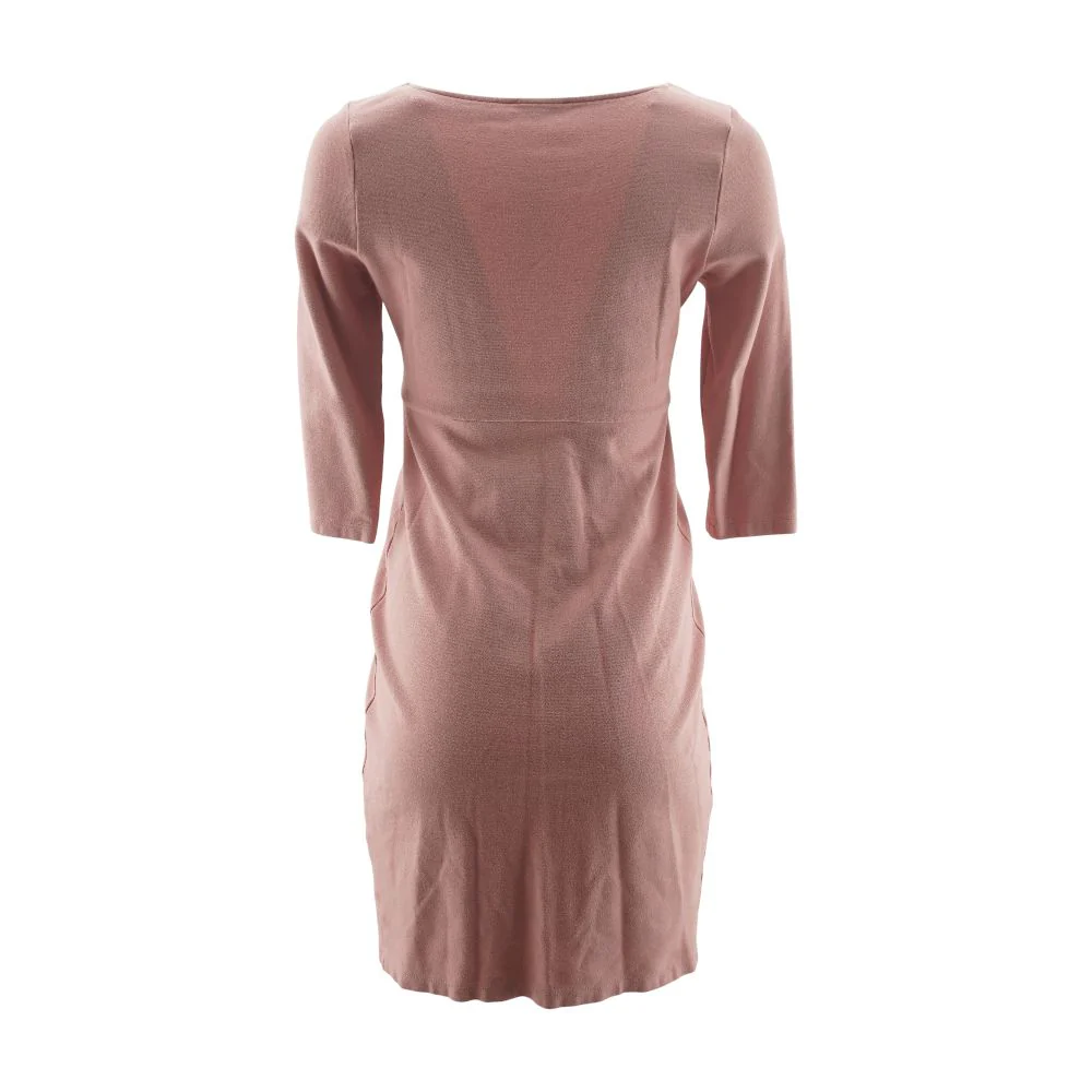 Pink Midi Maternity Dress - Image 3