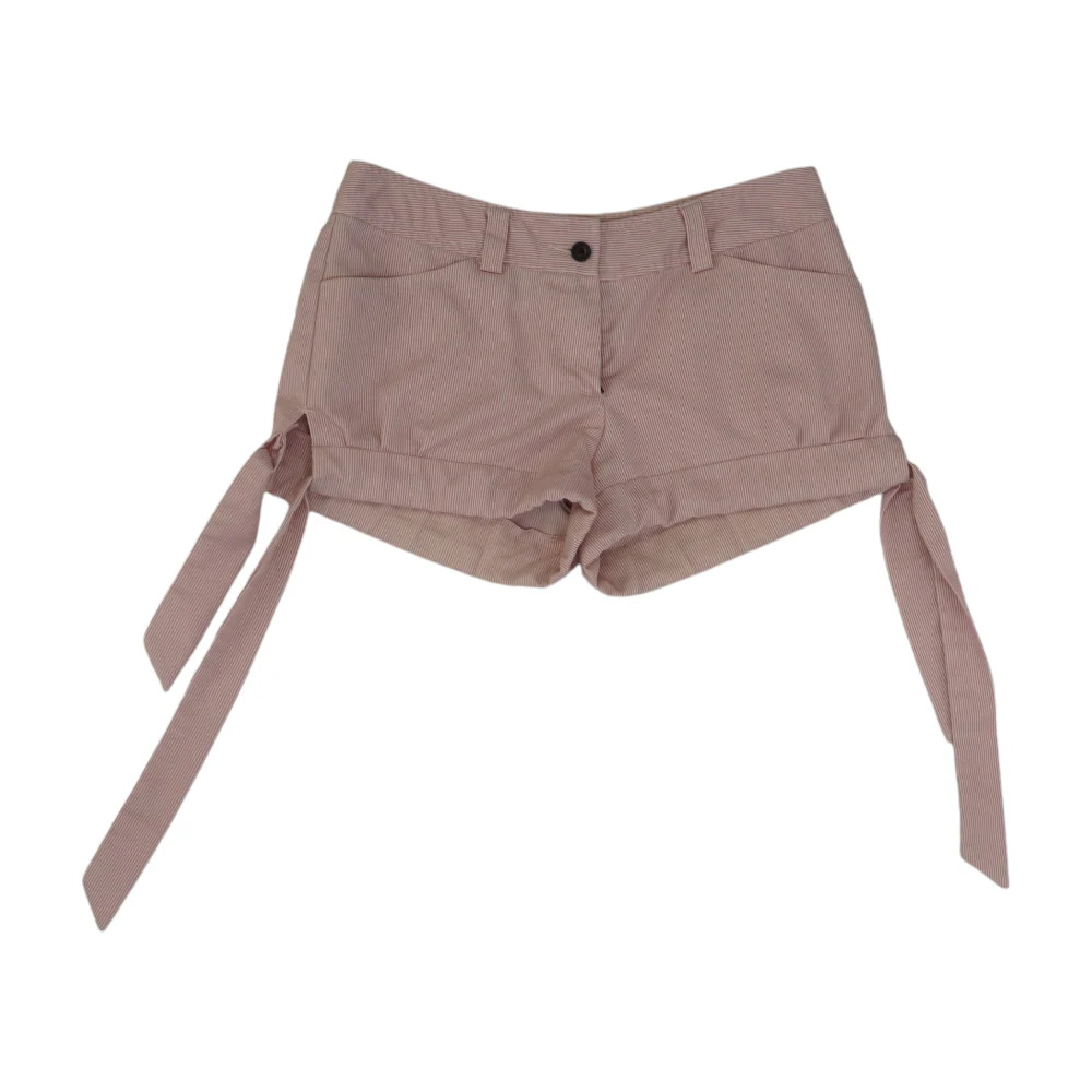 Pink Striped Chino Shorts