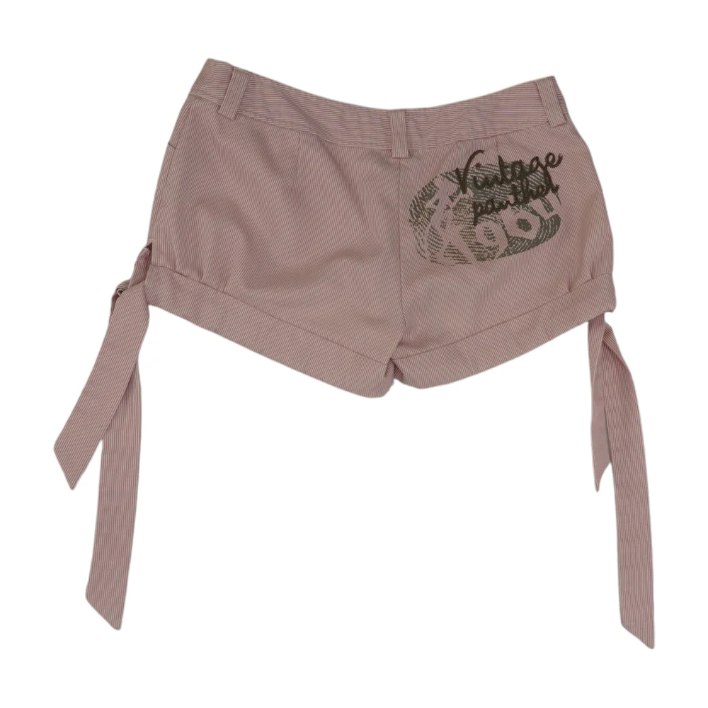 Pink Striped Chino Shorts - Image 2