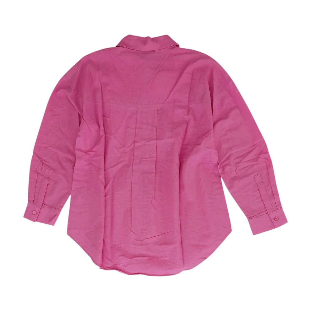 Pink Solid Button Down - Image 2