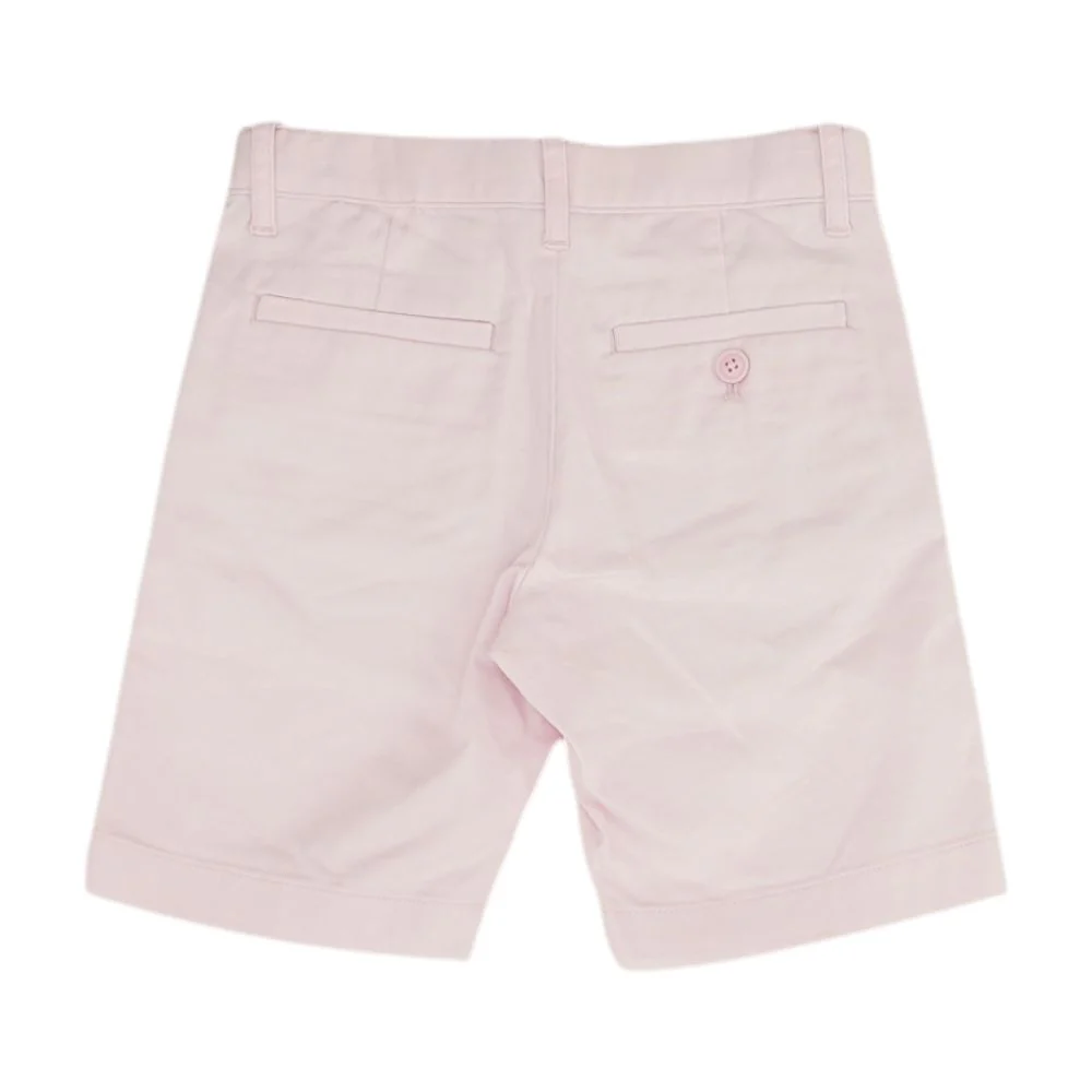 Pink Solid Chino Shorts - Image 2