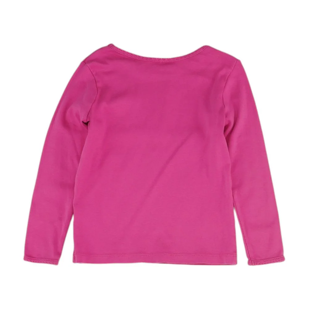 Pink Solid Crewneck Knit Top - Image 2