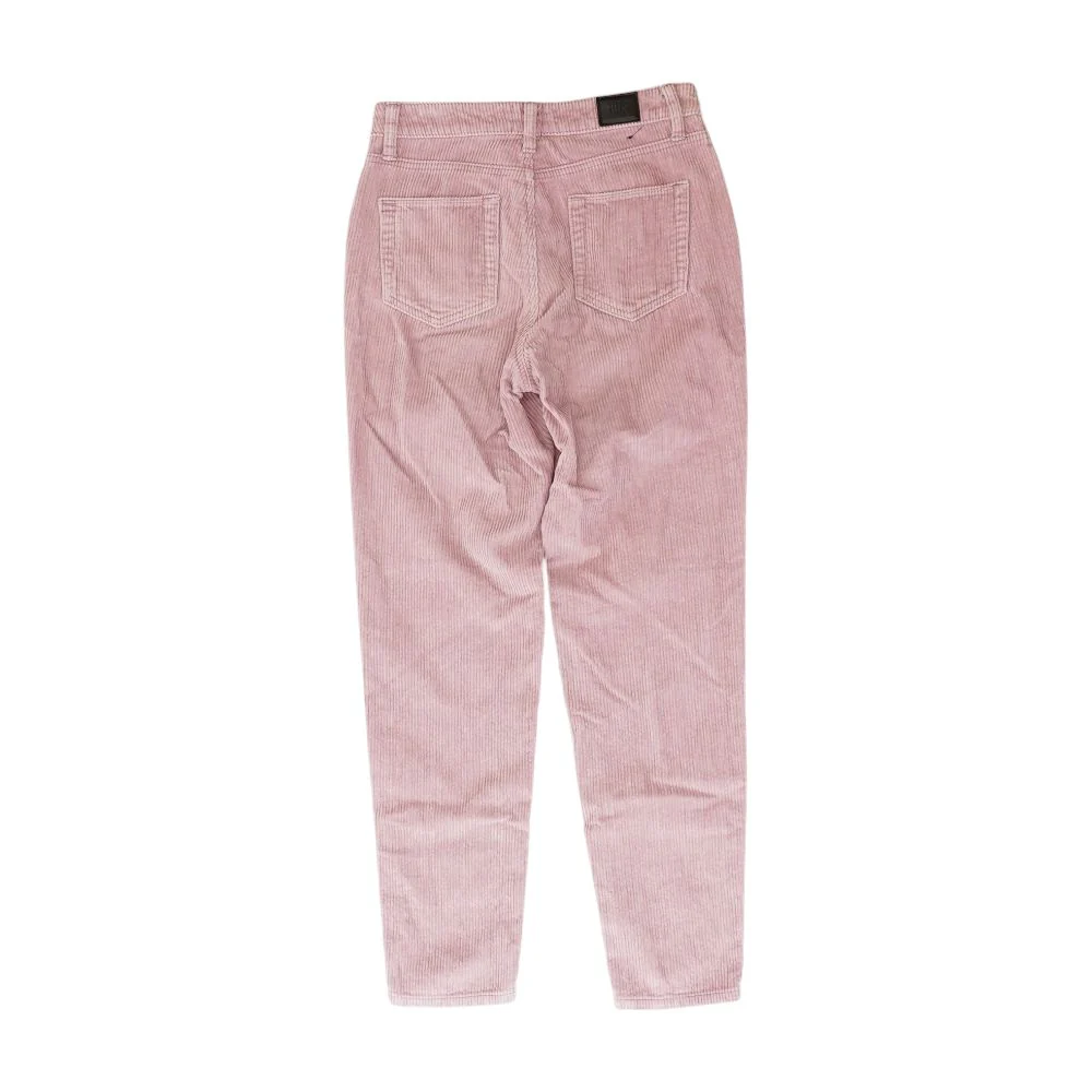 Pink Solid Five Pocket Pants - Image 2