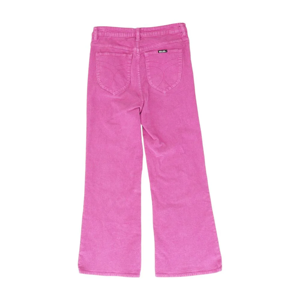 Pink Solid Five Pocket Pants - Image 2